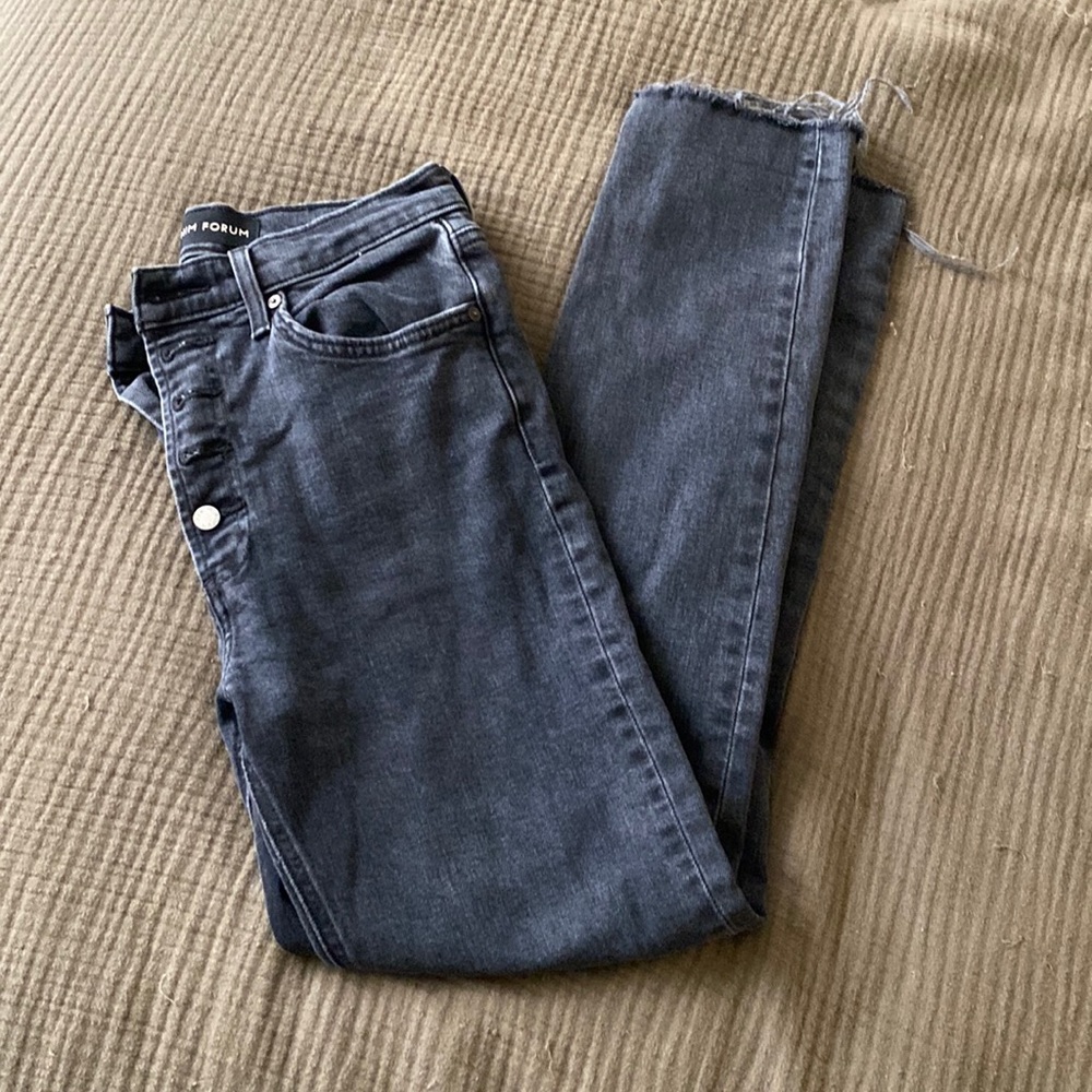 Aritzia Denim Forum The Yoko High Rose Slim Jeans